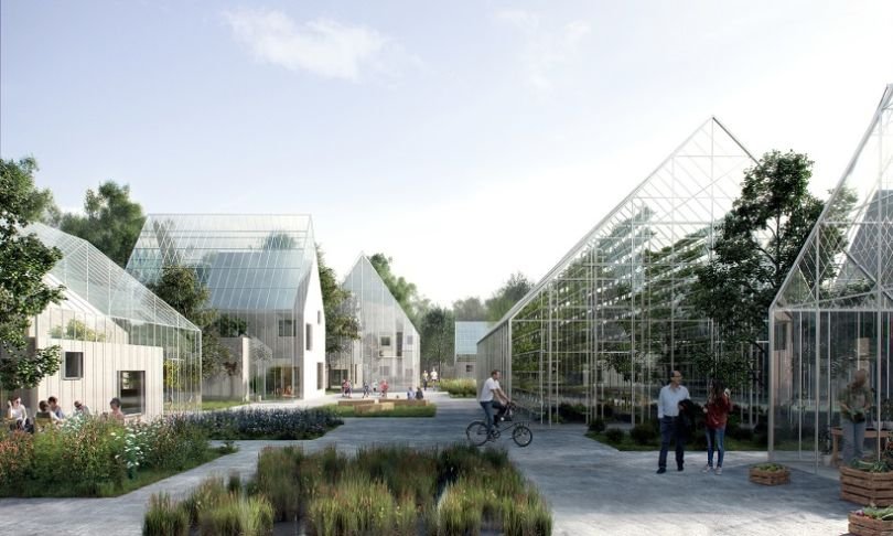 L’écoquartier d’Almere produira plus de nourriture que les fermes traditionnelles de taille identique et en utilisant moins de ressources. (© Effekt)